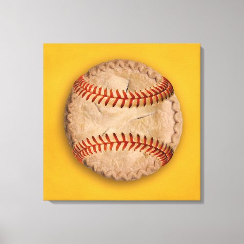 Baseball Apple Pie Canvas Print