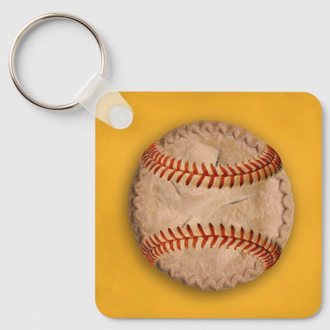Baseball Apple Pie Keychain (Front)