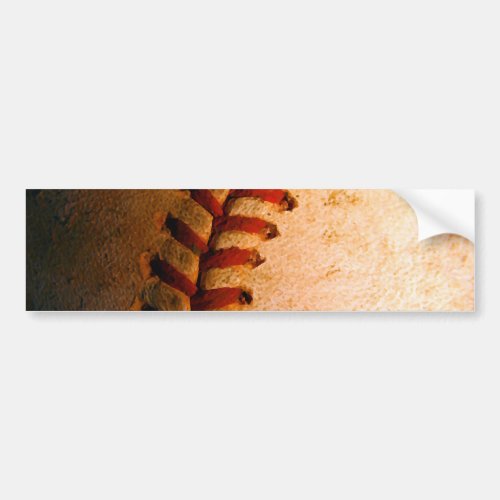 Baseball Art Bumper Sticker