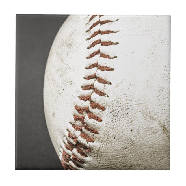 Baseball Art Ceramic Tile (Front)