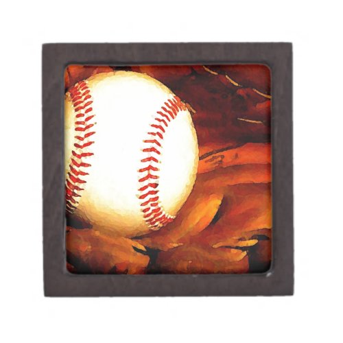 Baseball Art Jewelry Box