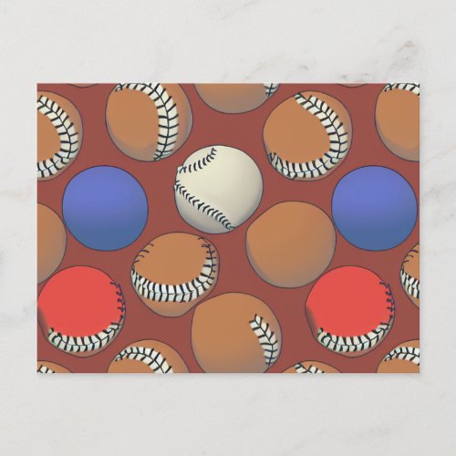 Baseball Art Postcard