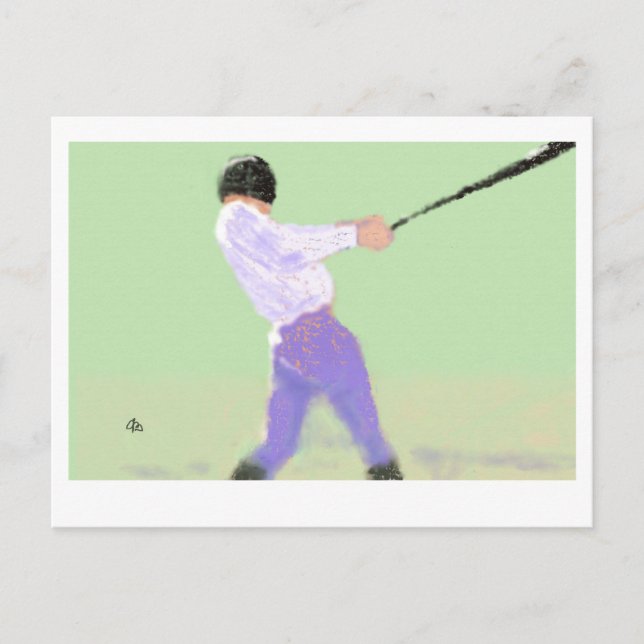 Baseball Art Postcard (Front)