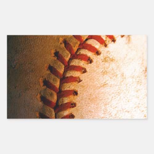 Baseball Art Rectangular Sticker