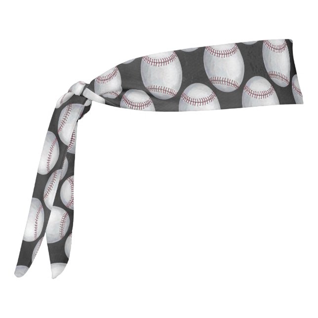 Baseball Art Tie Headband (Rotate 270)