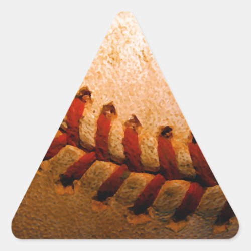 Baseball Art Triangle Sticker