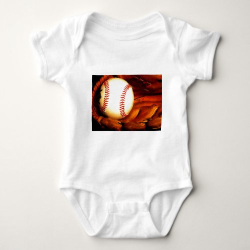 Baseball Artwork Baby Bodysuit