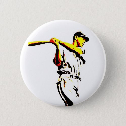 Baseball Artwork _ Baseball Player Button