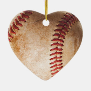 Baseball Artwork Ceramic Ornament