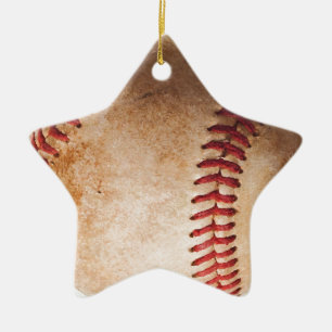 Baseball Artwork Ceramic Ornament