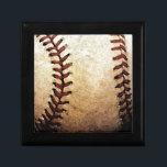 Baseball Artwork Gift Box<br><div class="desc">Baseball Ball & Glove Watercolor Effect Digital Art - US Popular Sports - American Popular Sports - US Baseball Artwork</div>
