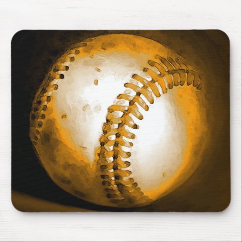 Baseball Artwork Mouse Pad