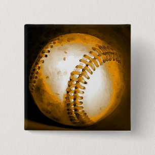 Baseball Artwork Pinback Button