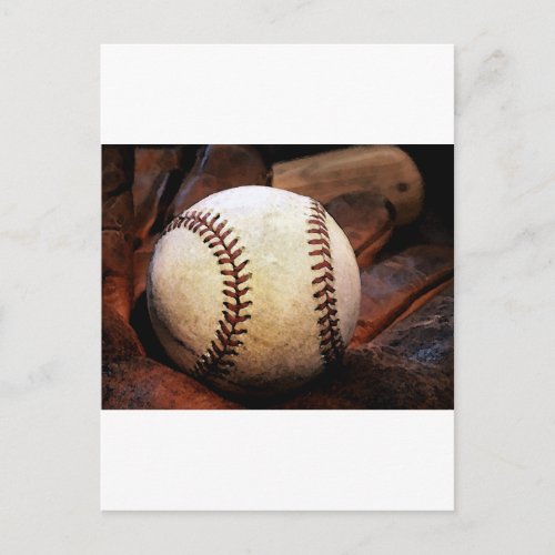 Baseball Artwork Postcard