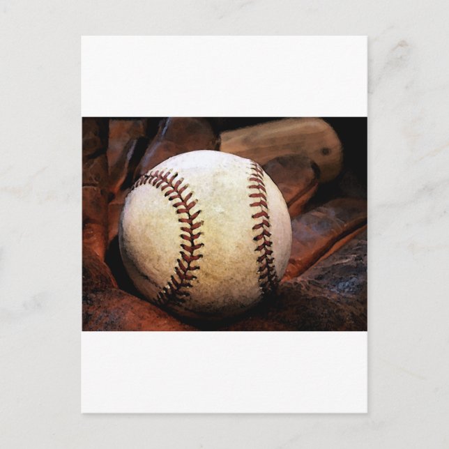 Baseball Artwork Postcard (Front)