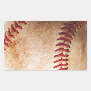 Baseball Artwork Rectangular Sticker