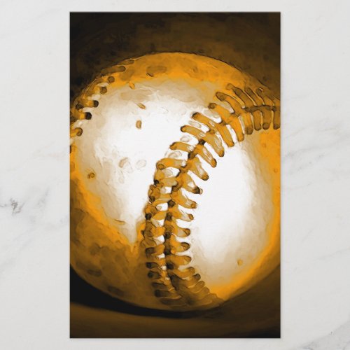 Baseball Artwork Stationery