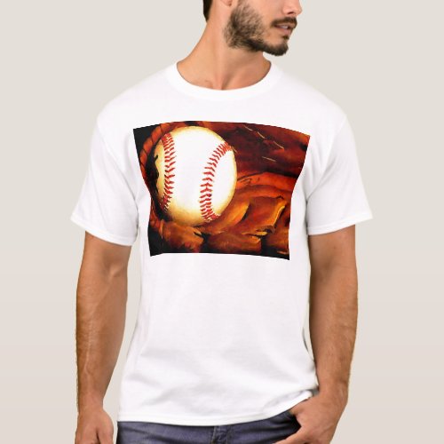 Baseball Artwork T_Shirt