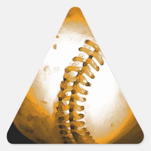 Baseball Artwork Triangle Sticker