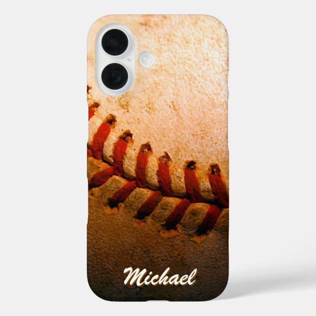 Baseball Artwork Your Name Custom Case-Mate iPhone Case (Back)