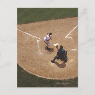 Baseball at Home Plate Postcard