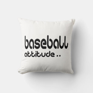 Baseball Attitude Throw Pillow