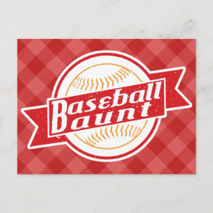 Baseball Aunt Postcard