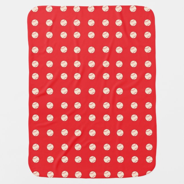 Baseball Baby Blanket (Front)