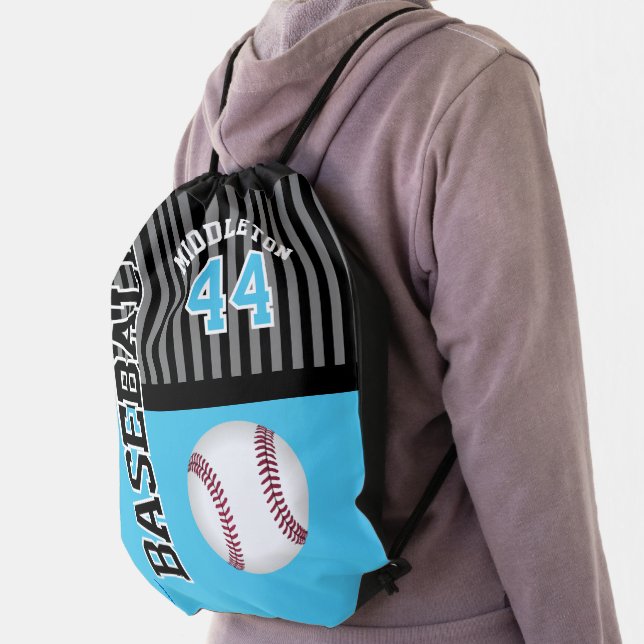 Baseball ⚾ - Baby Blue Drawstring Bag (Insitu)