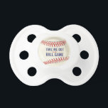 Baseball Baby Pacifier<br><div class="desc">Take me out to the ballgame baseball baby pacifier. Get your toddler baby off to a great start with this unique pacifier.A great gift idea! Order today for fast production and prompt delivery. Thank You for shopping with Barrysbarn and please remember to bookmark this page.</div>