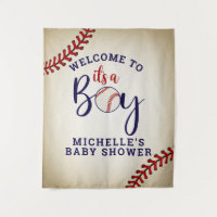 Baseball Baby Shower Backdrop