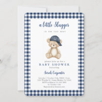 Baseball Baby Shower Boy Invitation