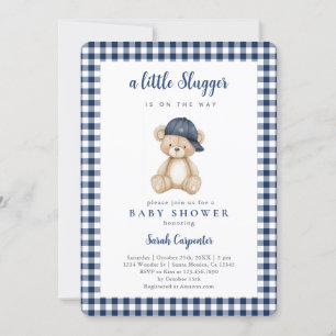 Baseball Baby Shower Boy Invitation