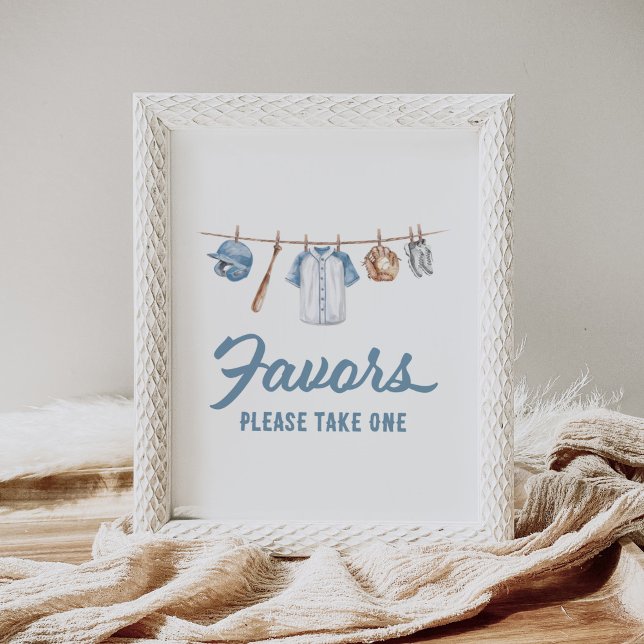Baseball Baby Shower Favors Sign (Creator Uploaded)