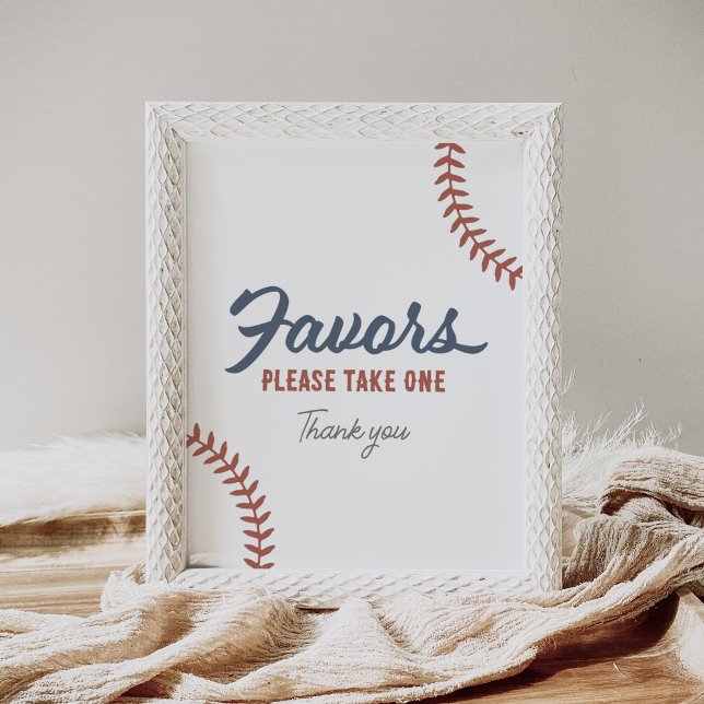 Baseball Baby Shower Favors Sign (Creator Uploaded)