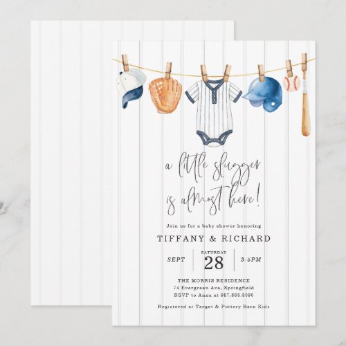 Baseball Baby Shower Invitation