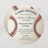 Baseball Baby Shower Invitation (Front/Back)