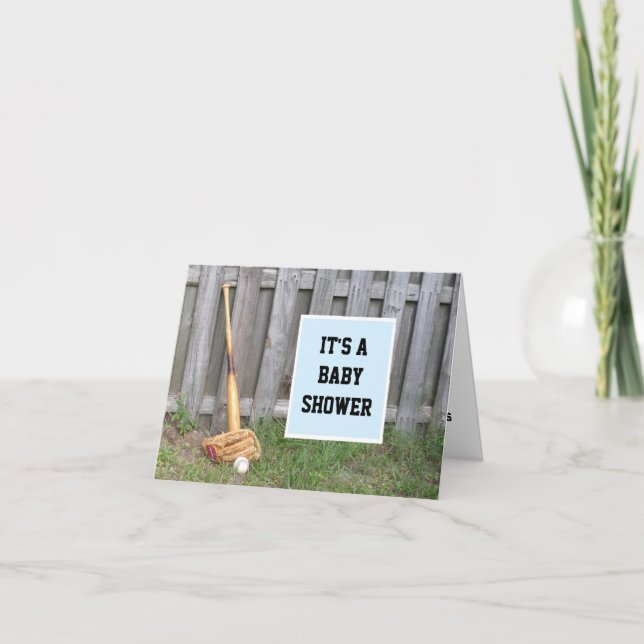 Baseball Baby Shower Invitation (Front)