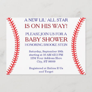 Baseball Baby Shower Invitation