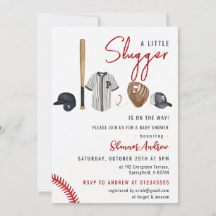 Baseball Baby Shower Invitation