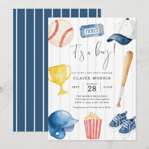 Baseball Baby Shower Invitation