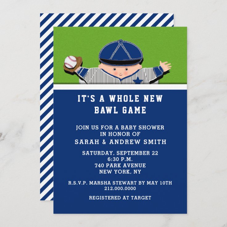 Baseball Baby Shower Invitations Zazzle