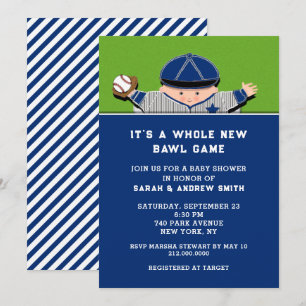 Baseball Baby Shower Invitations