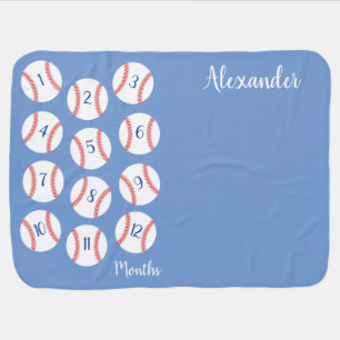 Baseball Baby Shower Little Slugger Baby Blanket