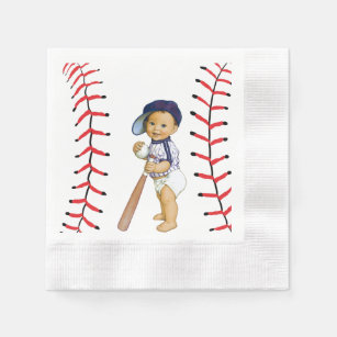 Baseball Baby Shower Paper Napkins
