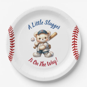 Baseball Baby Shower Paper Plates