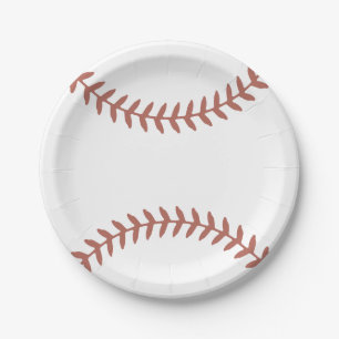 Baseball Baby Shower Paper Plates