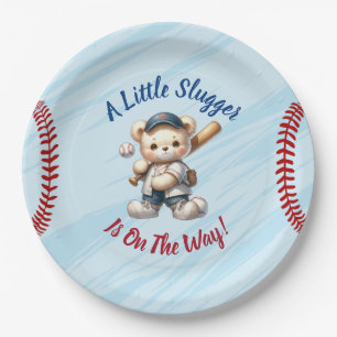 Baseball Baby Shower Paper Plates