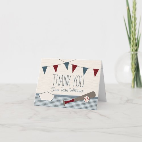 Baseball Baby Shower Thank You Cards