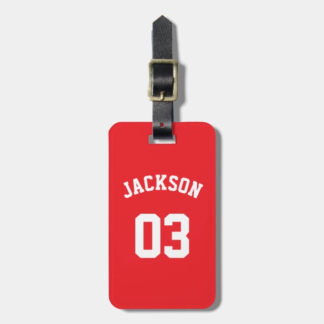  Baseball Bag Tag (Front Vertical)